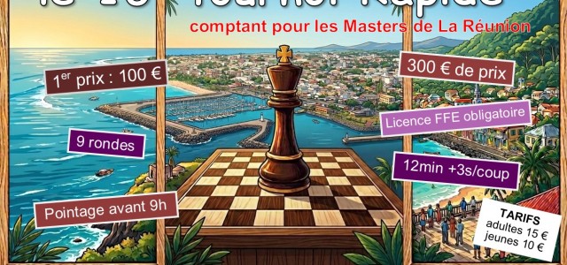 ♟️ 16e Rapide de la Tour Saint-Pierroise : Échec et Mat à Terre Sainte ! La Tour Saint-Pierroise est fière de vous convier à la 16e édition de son tournoi [&hellip;]